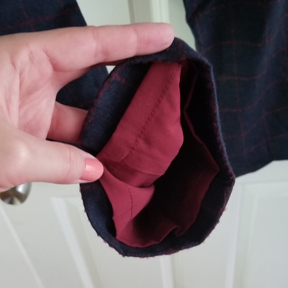 Talbots Windowpane Checked Lined Wool Pants 2 - image 6